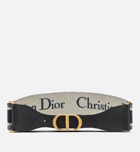 Cinturón “CHRISTIAN DIOR” Lona bordada “CHRISTIAN DIOR” .